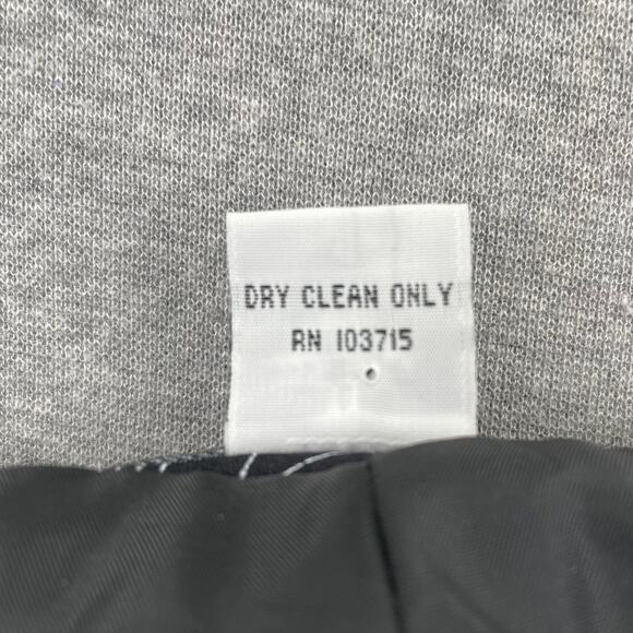 VTG Larry Levine Womens Pants 14 Black White Floral High Rise Straight Ankle - Picture 11 of 16